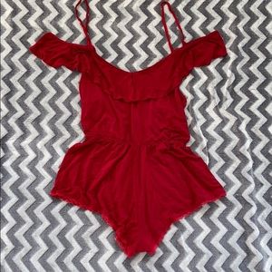 Red. Romper